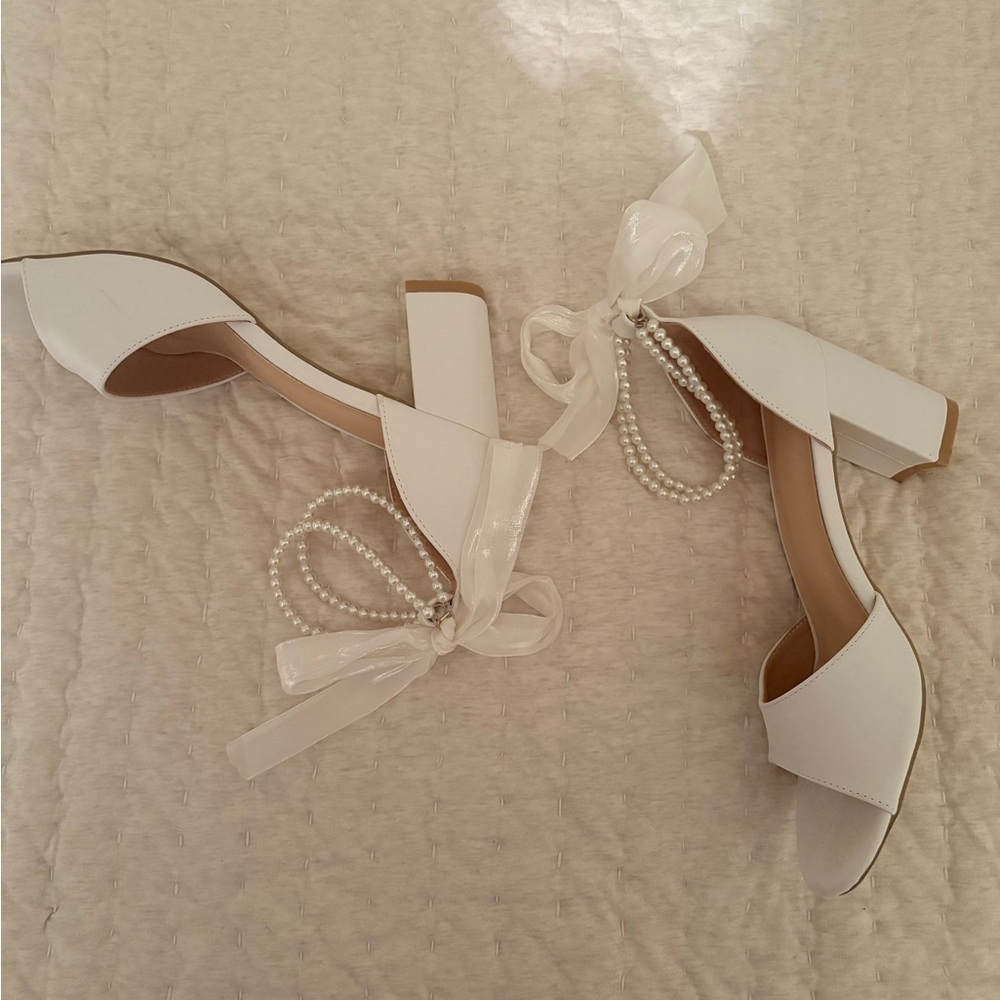 Elegant White Women's Heels